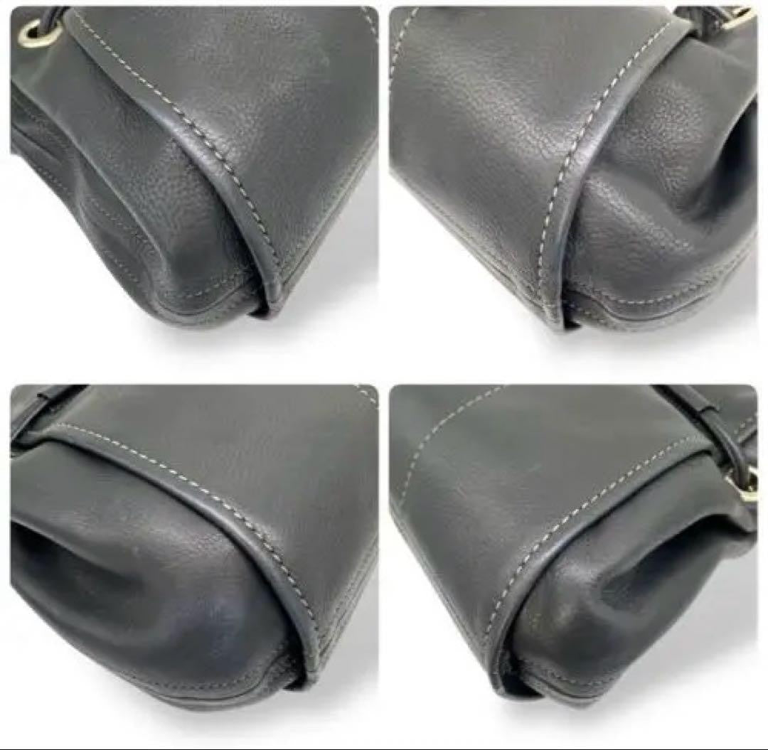 TOD'S Hand Bag Tote Purse Black Leather Authentic