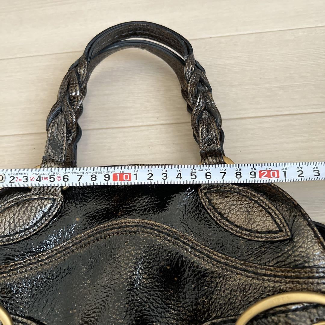 TOD'S Hand Bag Tote Purse Khaki Green Authentic