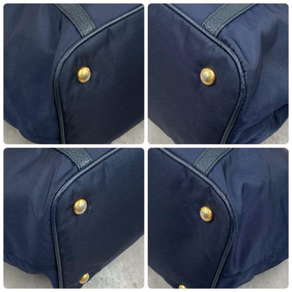 PRADA Hand Bag Tote Purse Logo Nylon Authentic