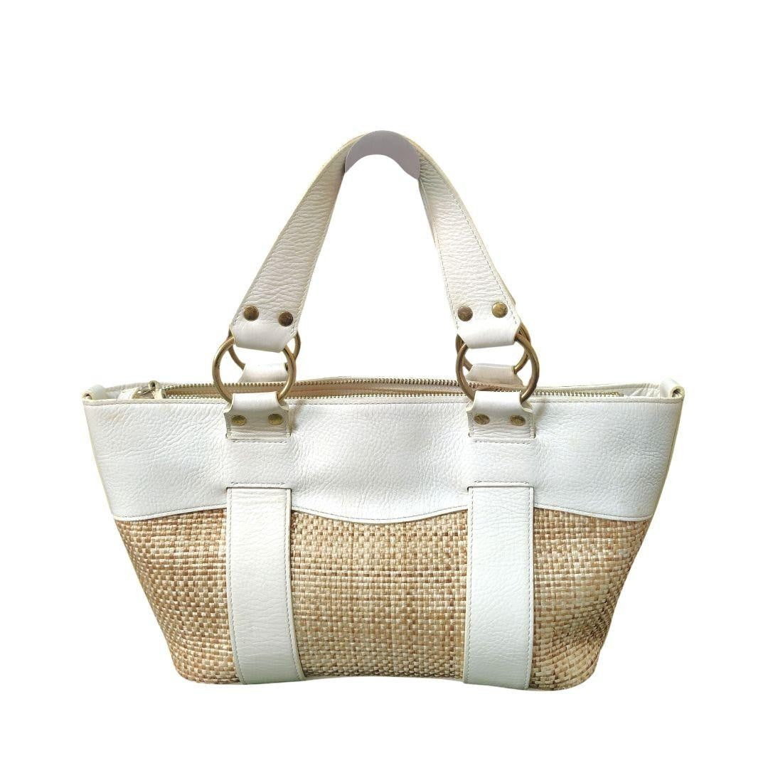 Chloe Hand Bag Tote Purse Basket Bag Leather Authentic