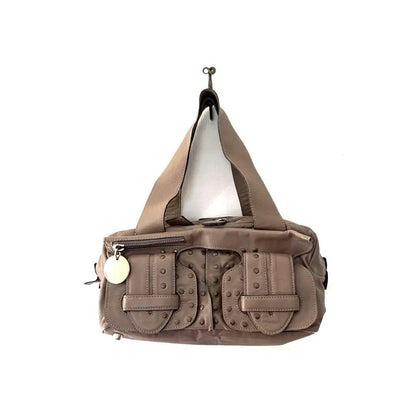 Chloe Shoulder Bag Purse Leather Greige Authentic