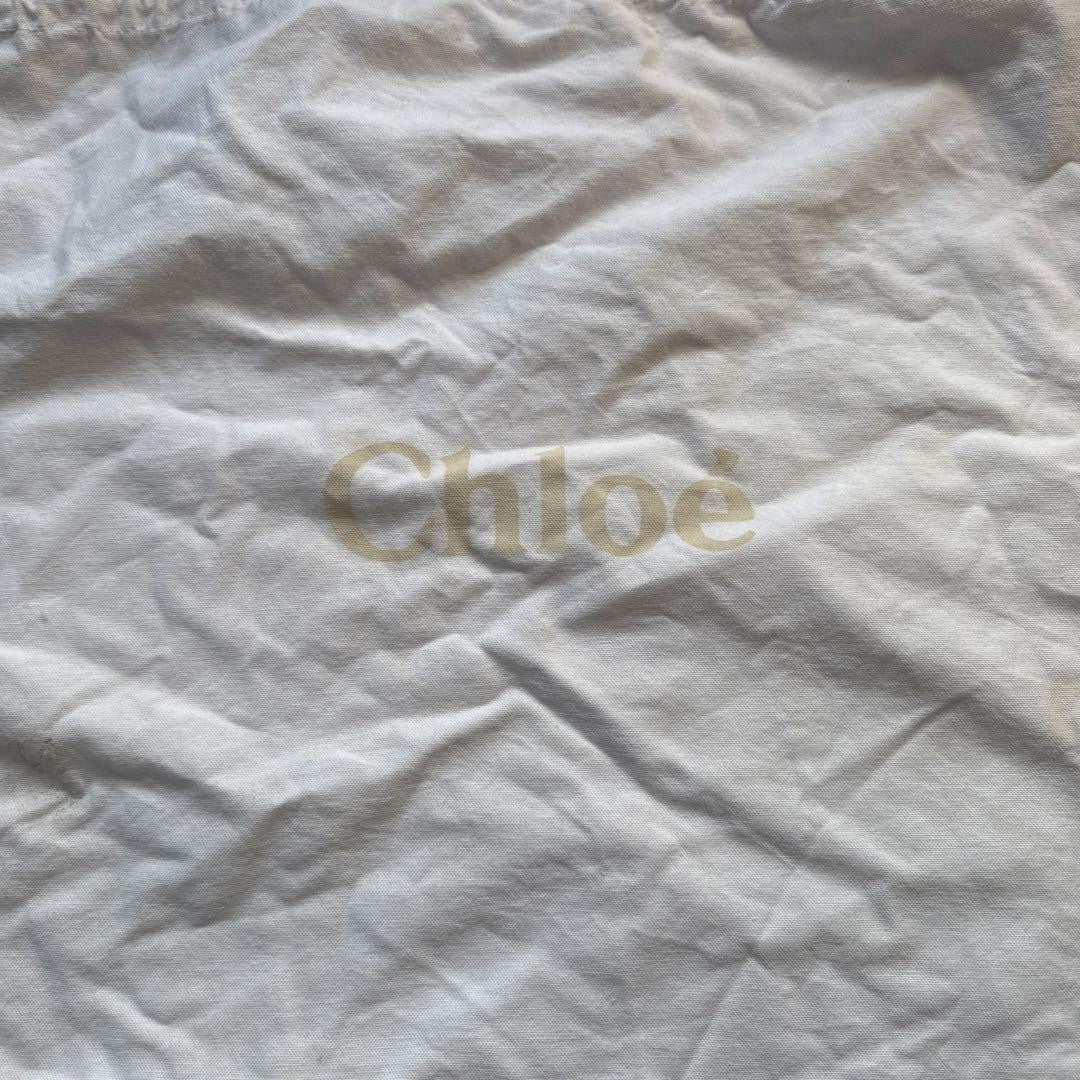 Chloe Shoulder Bag Purse Leather Greige Authentic