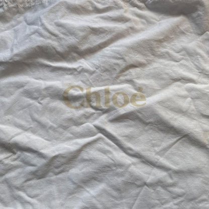 Chloe Shoulder Bag Purse Leather Greige Authentic