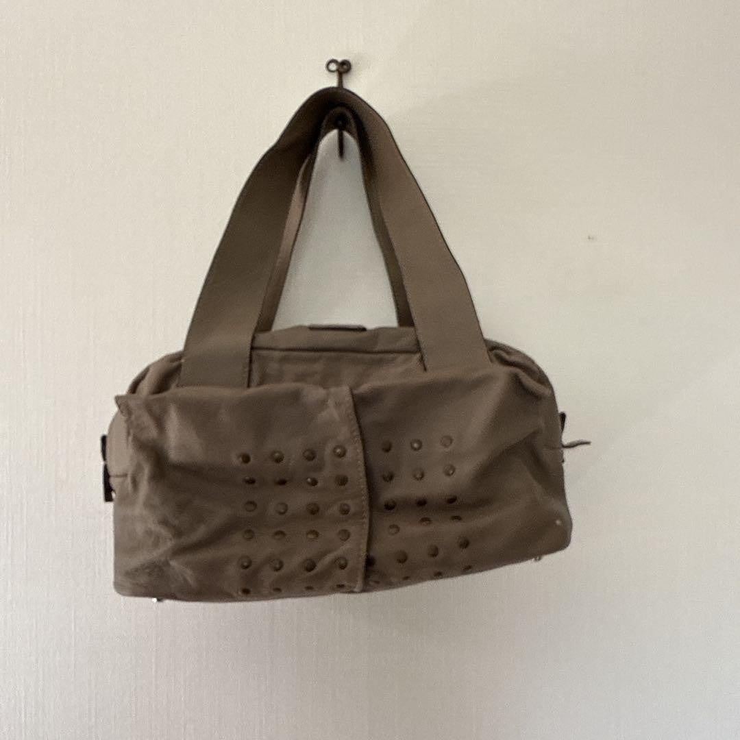 Chloe Shoulder Bag Purse Leather Greige Authentic
