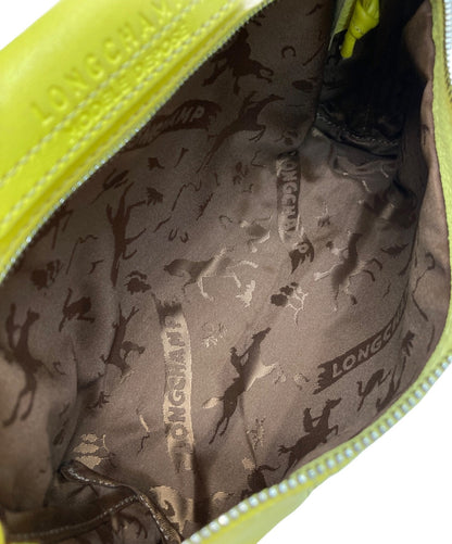 Longchamp Shoulder Bag Purse Le Pliage Yellow Women's Used Authentic