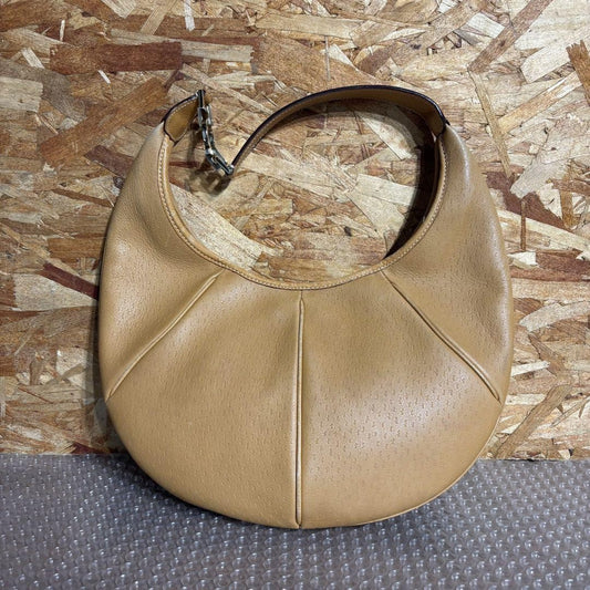 Salvatore Ferragamo shoulder bag Purse Brown Leather Women's Used Authentic