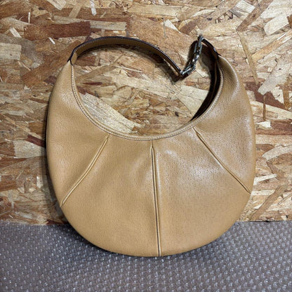 Salvatore Ferragamo shoulder bag Purse Brown Leather Women's Used Authentic