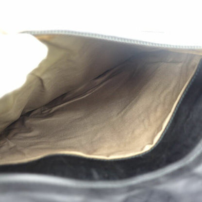 BOTTEGA VENETA Clutch Bag Second Bag Intrecciato Leather Black Authentic