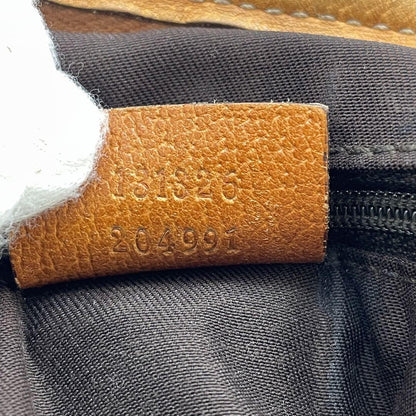 GUCCI Shoulder bag Purse Sacoche Abby GG canvas Leather Beige Brown Authentic