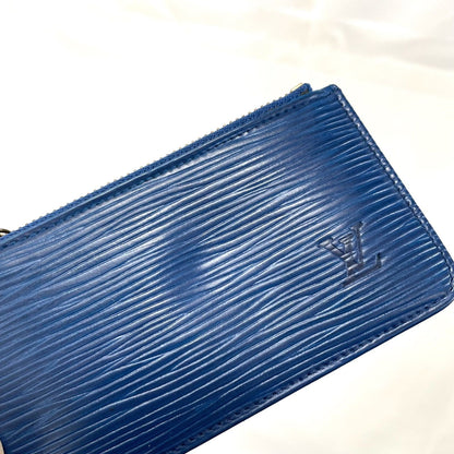 LOUIS VUITTON Coin Case Wallet Purse Compact Pochette Cles Epi M63805  Auth