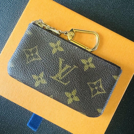 LOUIS VUITTON Coin Case Wallet Purse Compact Pochette Cles Monogram Auth