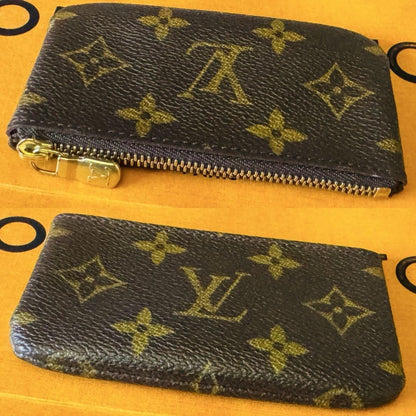 LOUIS VUITTON Coin Case Wallet Purse Compact Pochette Cles Monogram Auth