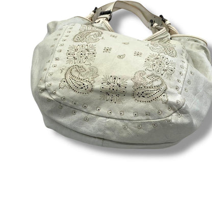 GIVENCHY Hand Shoulder Bag Tote Purse Leather White Authentic