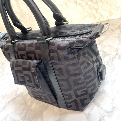 GIVENCHY Hand Bag Tote Purse 4G Black Authentic