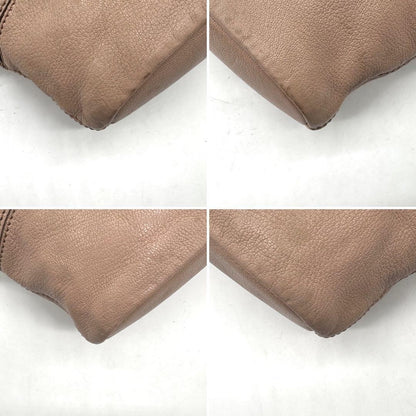GIVENCHY Hand Shoulder Bag Tote Purse 2way Nightingale 4G Leather Pink Beige
