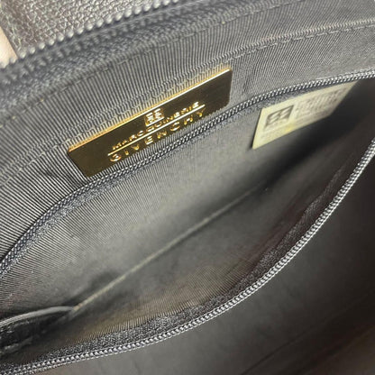 GIVENCHY Hand Bag Tote Purse 4G Leather Black Authentic