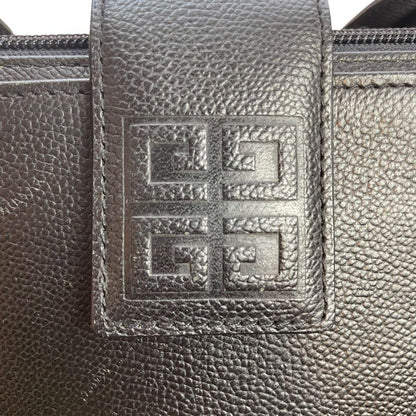 GIVENCHY Hand Bag Tote Purse 4G Leather Black Authentic