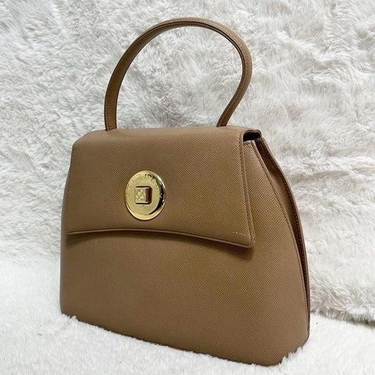 GIVENCHY Hand Bag Tote Purse 4G Leather Camel Beige Authentic