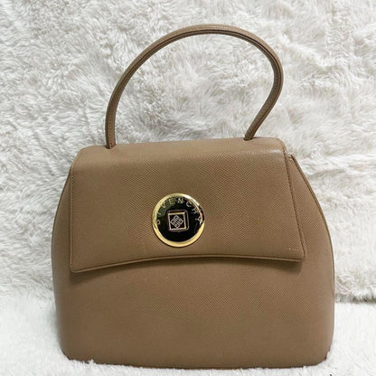 GIVENCHY Hand Bag Tote Purse 4G Leather Camel Beige Authentic