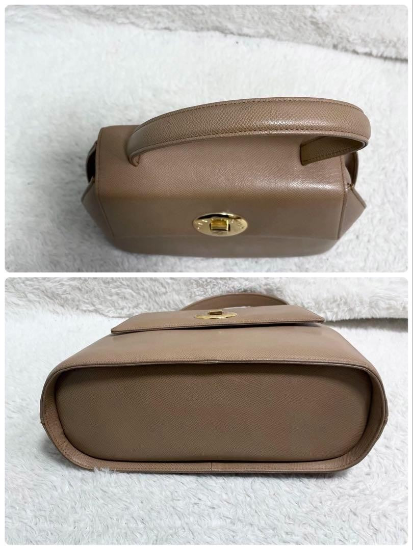 GIVENCHY Hand Bag Tote Purse 4G Leather Camel Beige Authentic