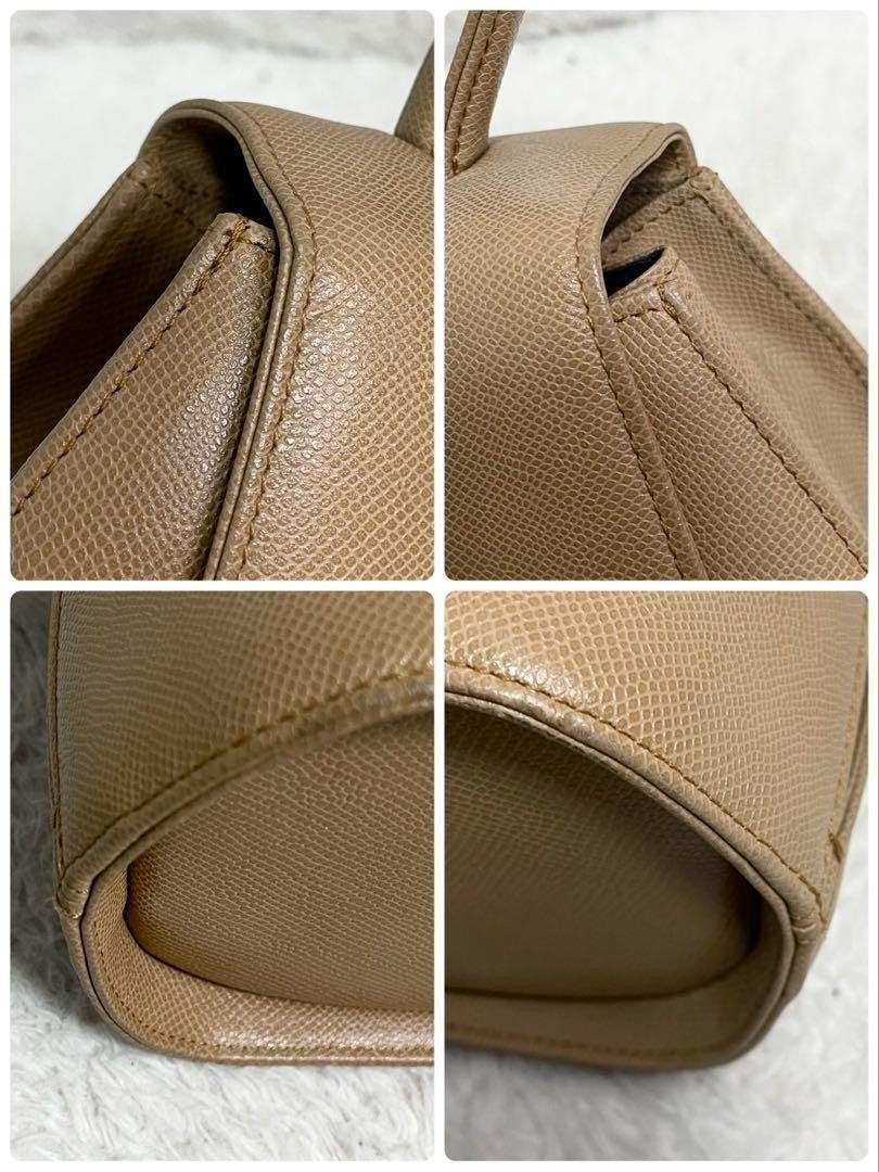 GIVENCHY Hand Bag Tote Purse 4G Leather Camel Beige Authentic