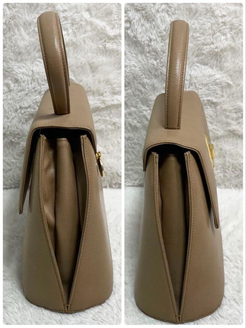 GIVENCHY Hand Bag Tote Purse 4G Leather Camel Beige Authentic