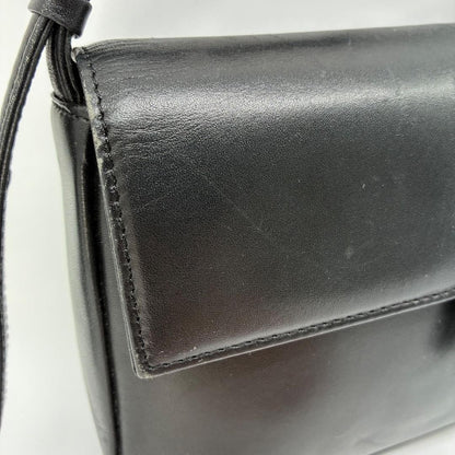 GIVENCHY Shoulder Bag Purse 4G Leather Black Authentic