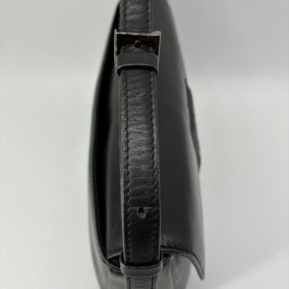 GIVENCHY Shoulder Bag Purse 4G Leather Black Authentic