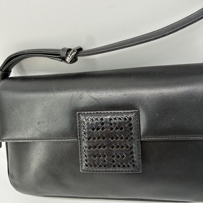 GIVENCHY Shoulder Bag Purse 4G Leather Black Authentic