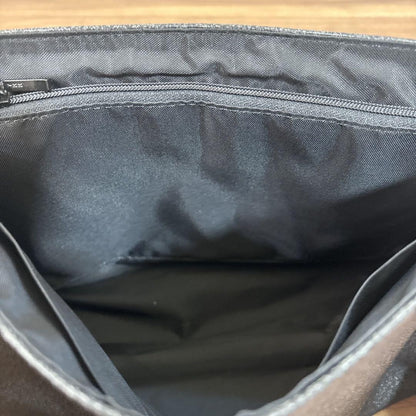 GIVENCHY Hand Bag Tote Purse 4G Leather Canvas Gray Authentic