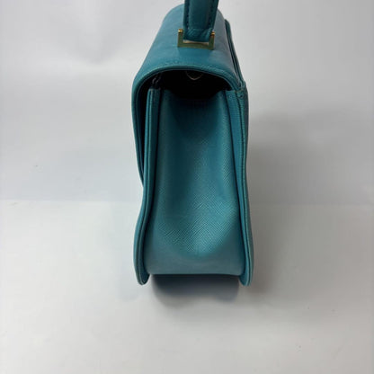 GIVENCHY Hand Shoulder Bag Tote Purse 2way 4G Leather Sky Blue Authentic