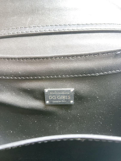 Dolce & Gabbana Shoulder Bag Purse DGGIRLS Black Authentic
