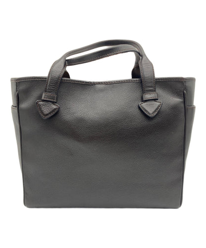 LOEWE Hand Bag Tote Purse Dark Brown Authentic