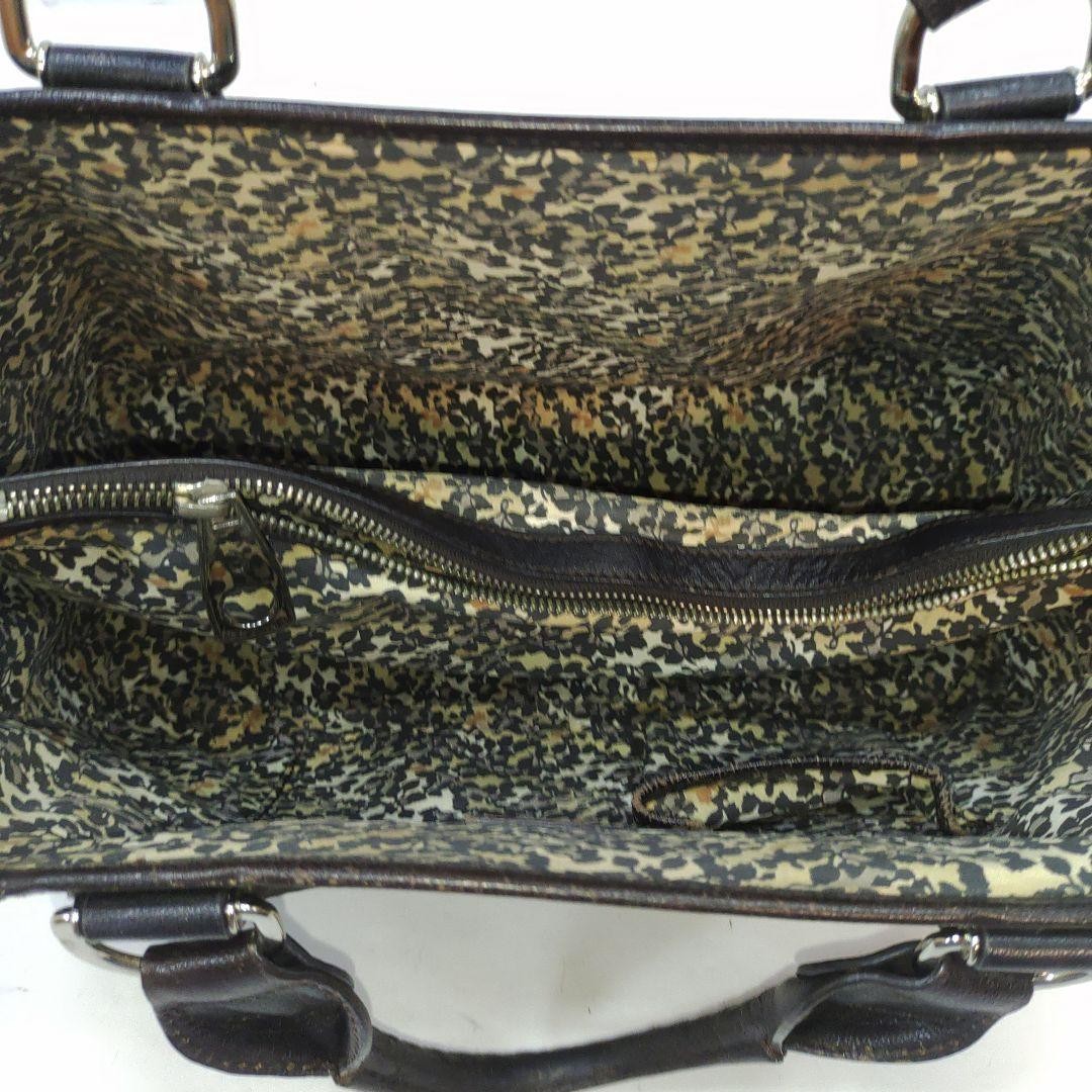 CELINE Hand Bag Tote Purse Boogie Macadam Leather Denim Authentic