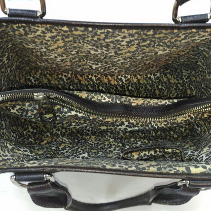 CELINE Hand Bag Tote Purse Boogie Macadam Leather Denim Authentic