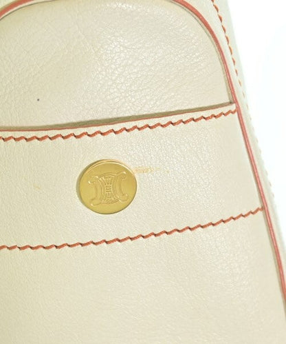 CELINE Hand Bag Tote Purse White Authentic