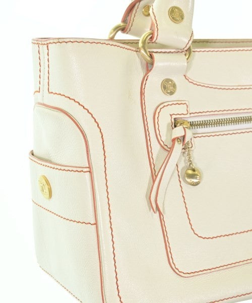 CELINE Hand Bag Tote Purse White Authentic