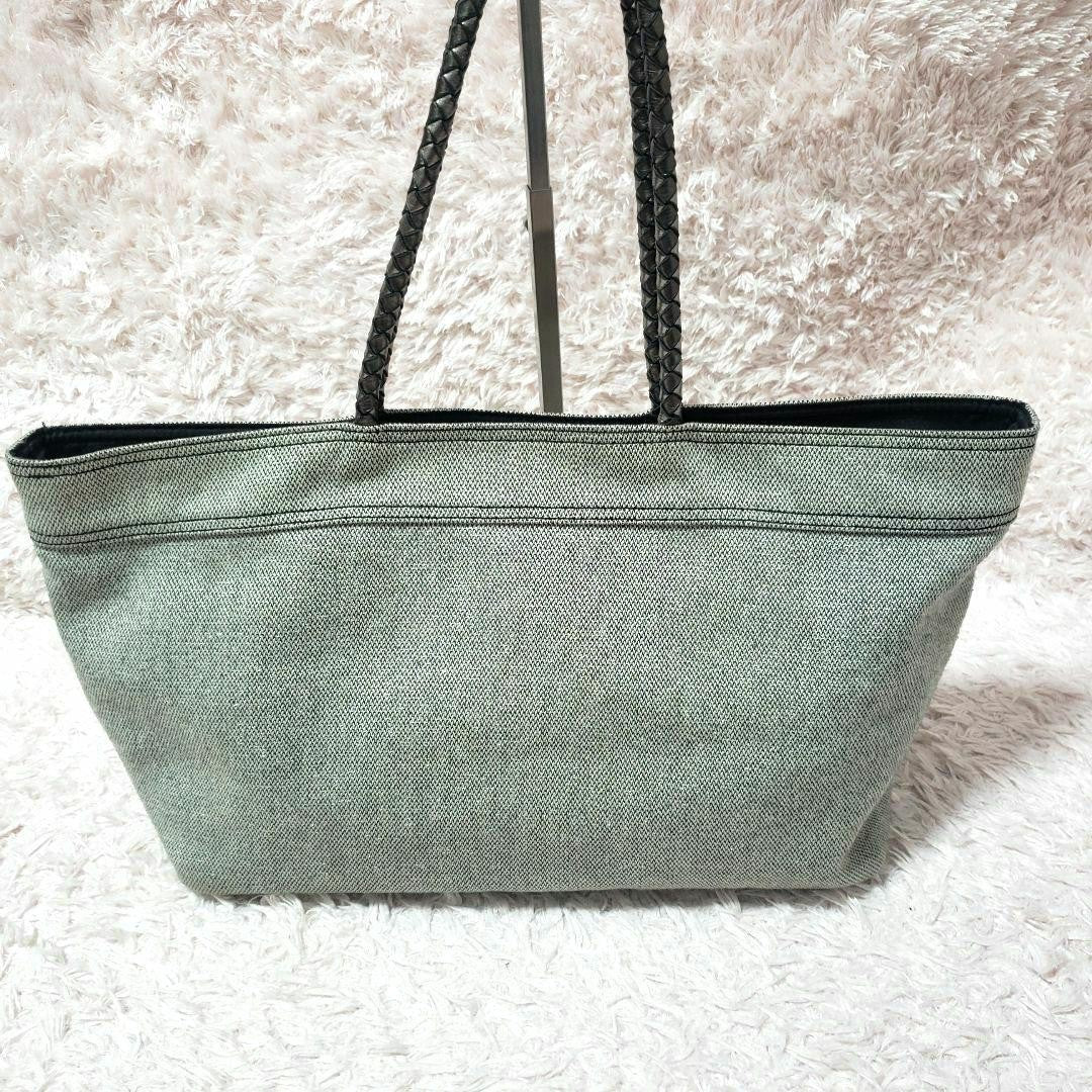BURBERRY BLUE LABEL Hand Bag Tote Purse Gray Authentic