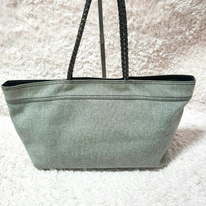 BURBERRY BLUE LABEL Hand Bag Tote Purse Gray Authentic