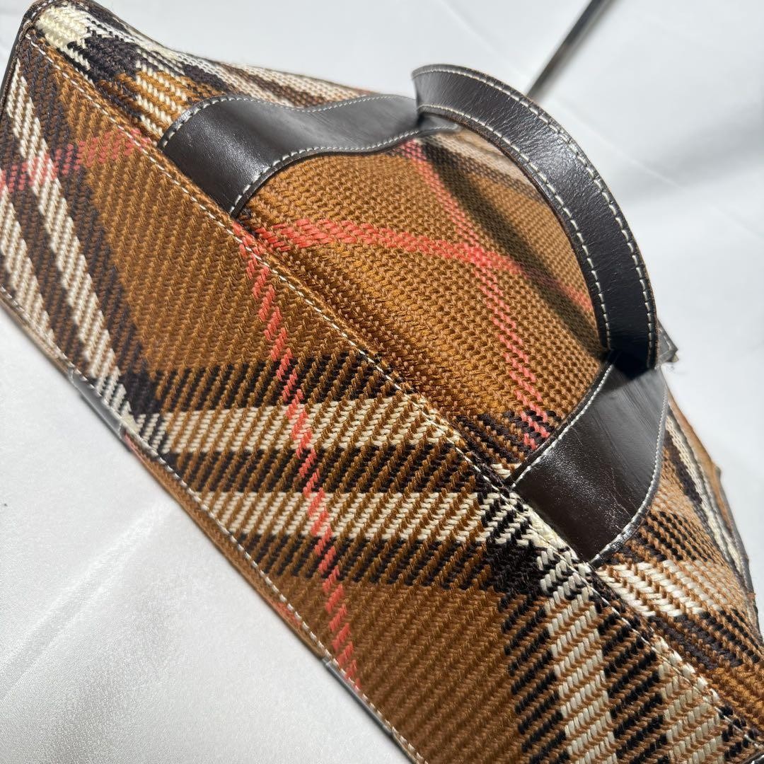 BURBERRY LONDON Hand Bag Tote Purse Nova Check Authentic