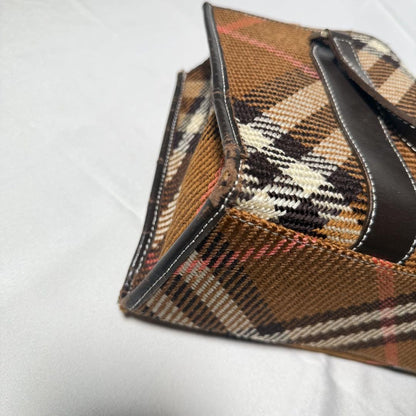 BURBERRY LONDON Hand Bag Tote Purse Nova Check Authentic