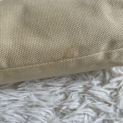 BURBERRY Shoulder Bag Purse Canvas Leather Camel Beige Authentic
