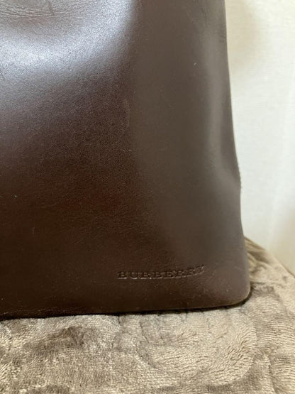 BURBERRY Shoulder Bag Purse Nova Check Brown Authentic