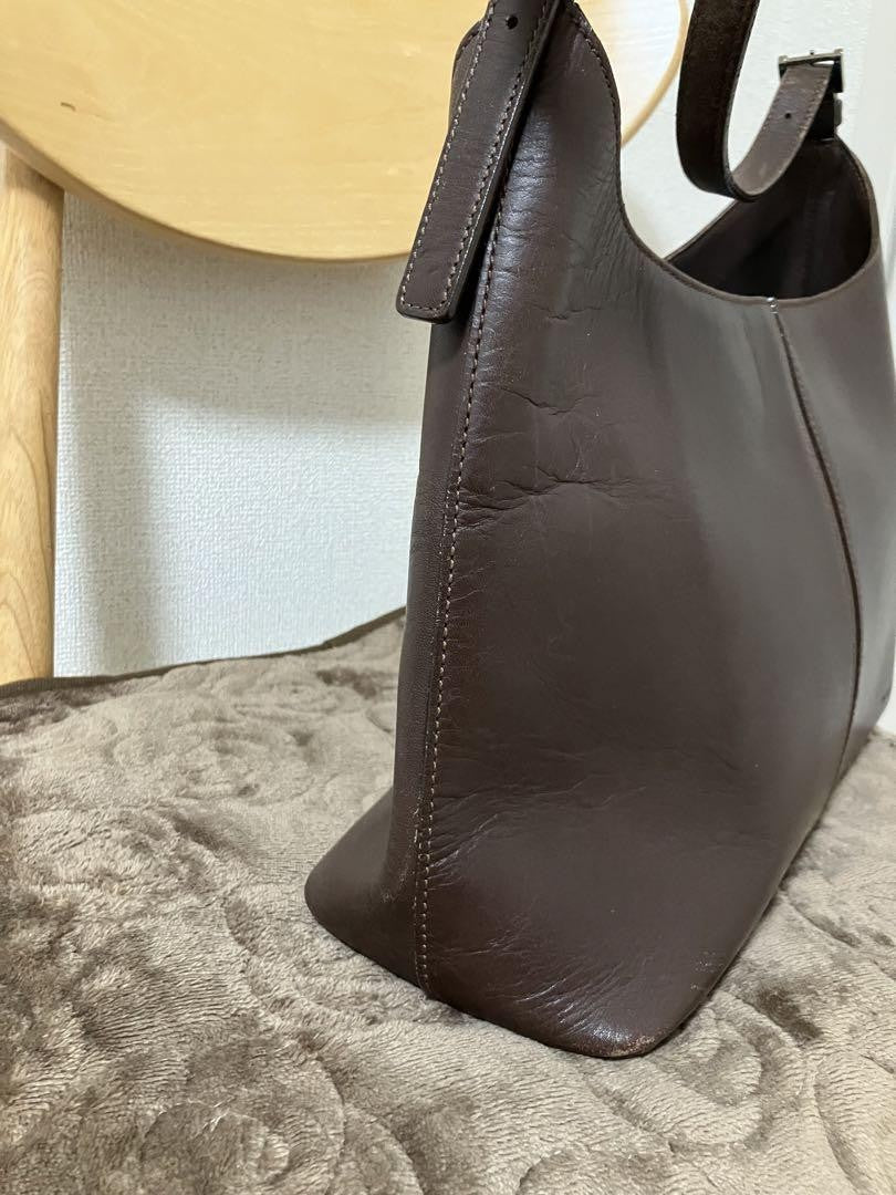 BURBERRY Shoulder Bag Purse Nova Check Brown Authentic