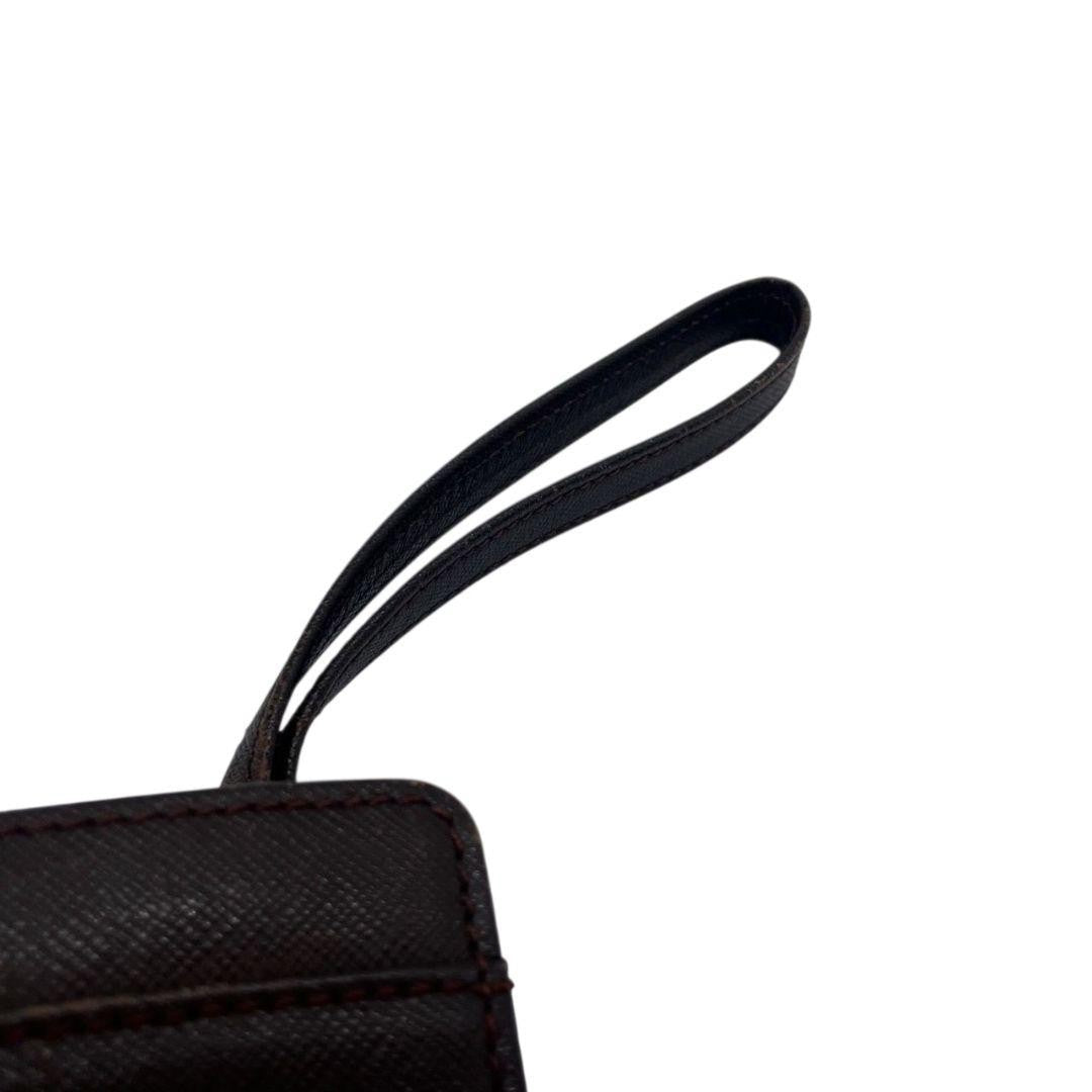 BURBERRY Clutch Bag Second Bag Leather Brown Authentic