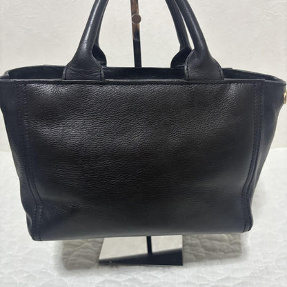 BURBERRY BLUE LABEL Hand Bag Tote Purse 2way Nova Check Leather Black Authentic