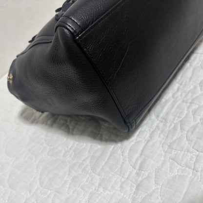 BURBERRY BLUE LABEL Hand Bag Tote Purse 2way Nova Check Leather Black Authentic