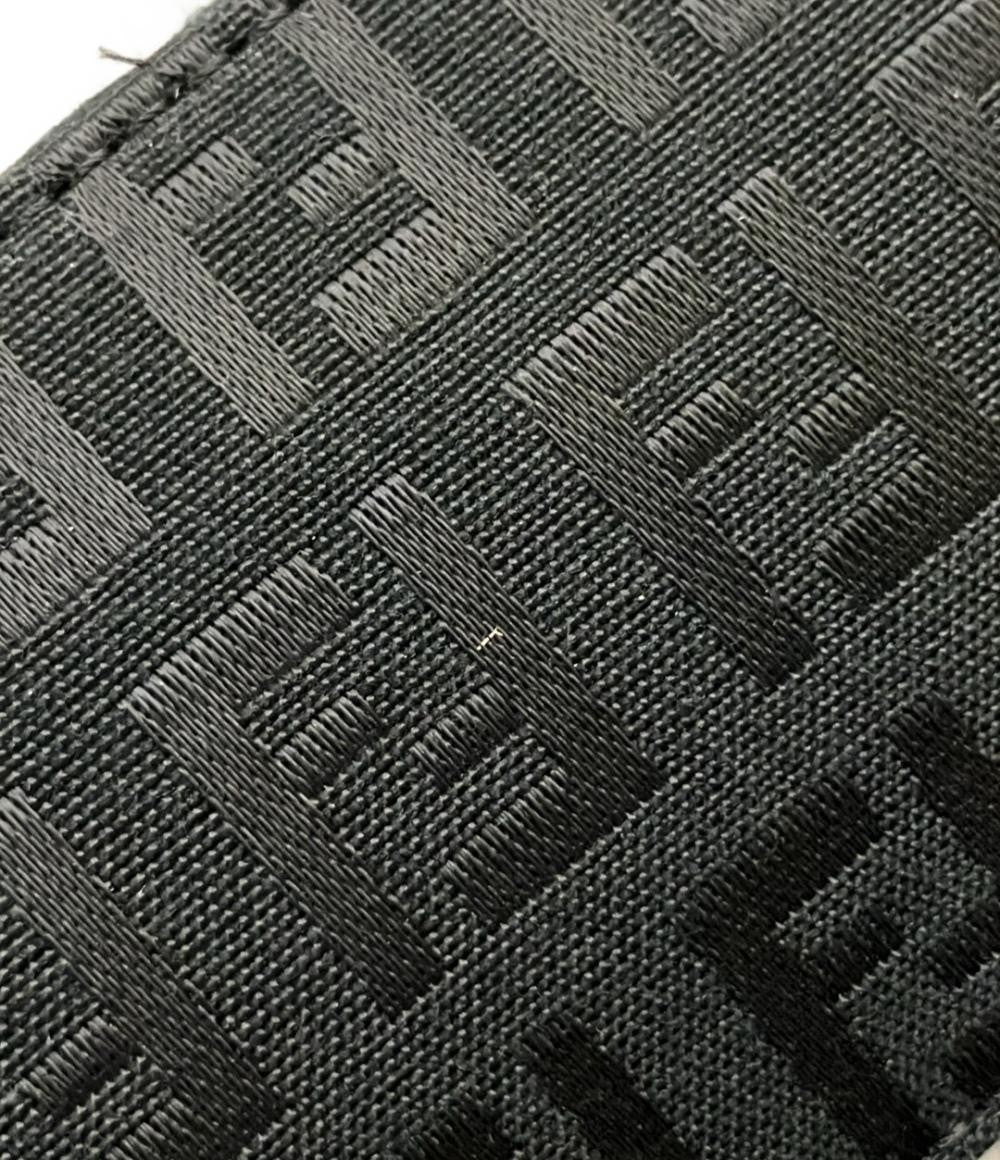 FENDI Hand Bag Tote Purse FF Zucchino Black Authentic