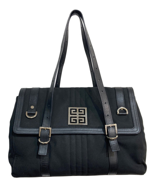 GIVENCHY Hand Bag Tote Purse 4G Black Authentic