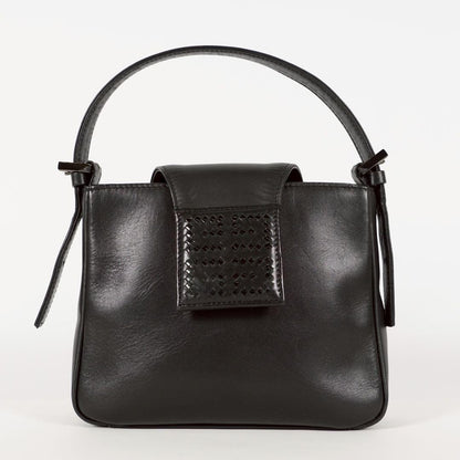 GIVENCHY Hand Bag Tote Purse Black Leather Authentic